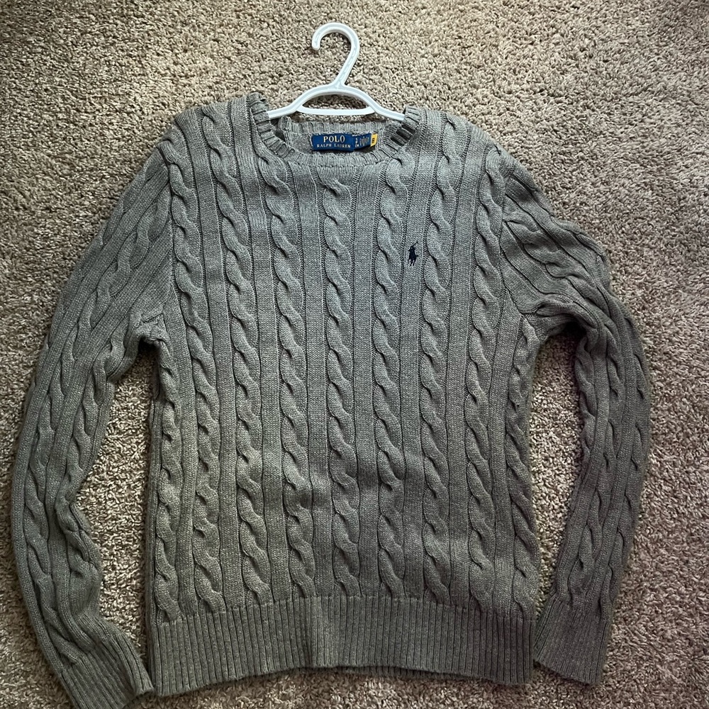 Polo by Ralph Lauren Gray Knit Sweater